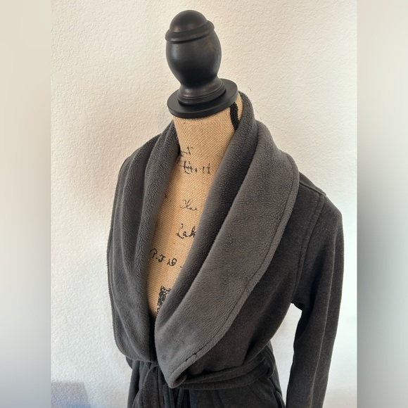 UGG Robe Grey Warm Cozy Mid Length - Picture 4 of 6